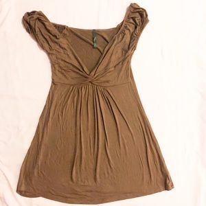Mocha Brown Cap sleeve Top / Tunic